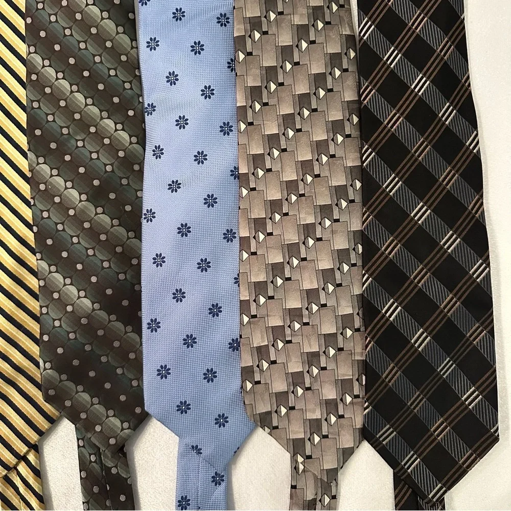 Mixed Lot of 8 Men’s Neck Ties Dept store brands Michael Kors, Chaps, Stafford,x